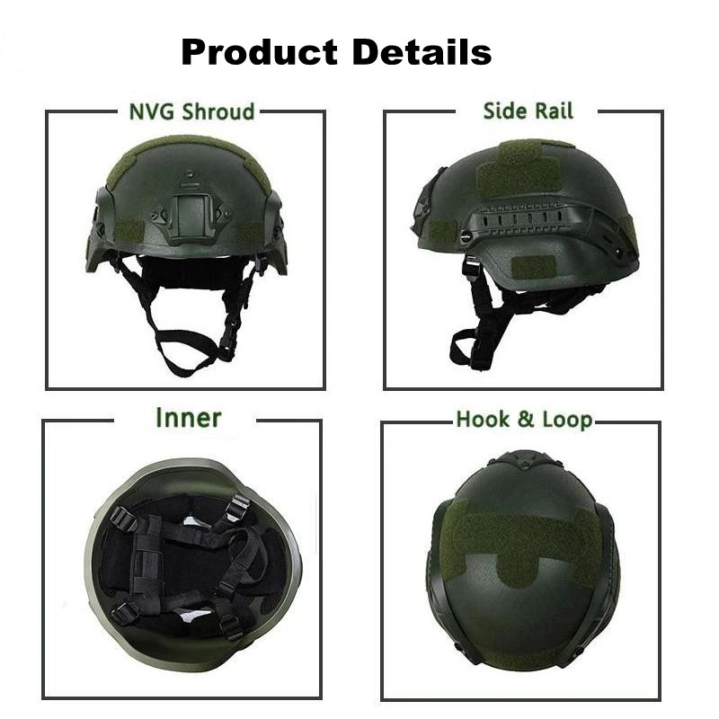Mich Military Safety Helmet Army Tactical Gear Bulletproof Ballistic Mich Helmet